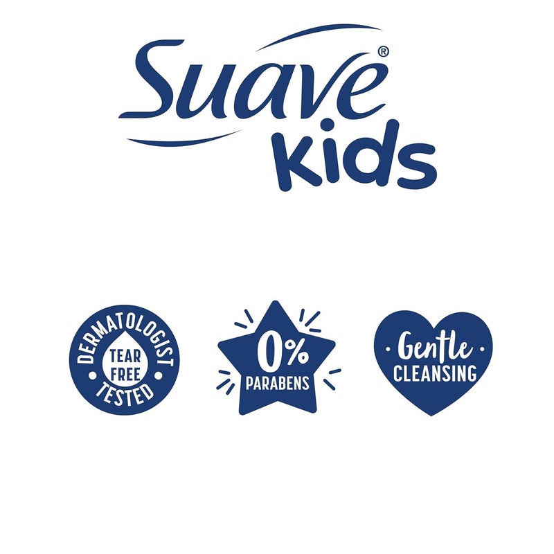 Suave Kids 3-in-1 Tear Free, Body Wash, Shampoo and Conditioners, Dermartologist Tested, Silly Apple, 18 Oz Pack of 6 - Image 3